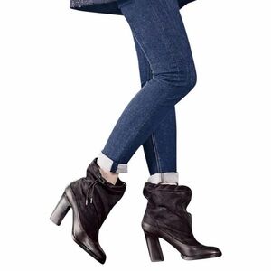 Rag & Bone Holt Slouchy Leather High-Heel Ankle Boots